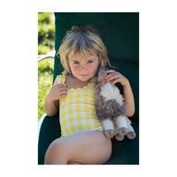 *Exclusive* Girls Palm Springs One Piece, Yellow