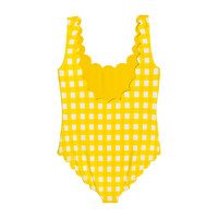 *Exclusive* Girls Palm Springs One Piece, Yellow
