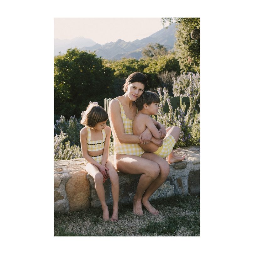 *Exclusive* Womens Palm Springs One Piece, Yellow Gingham *Exclusive* Womens Palm Springs One Piece, Yellow Gingham