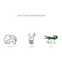 Monogrammed Seersucker Lunchbox, Grey