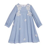 Silk Modal Embroidered Dress