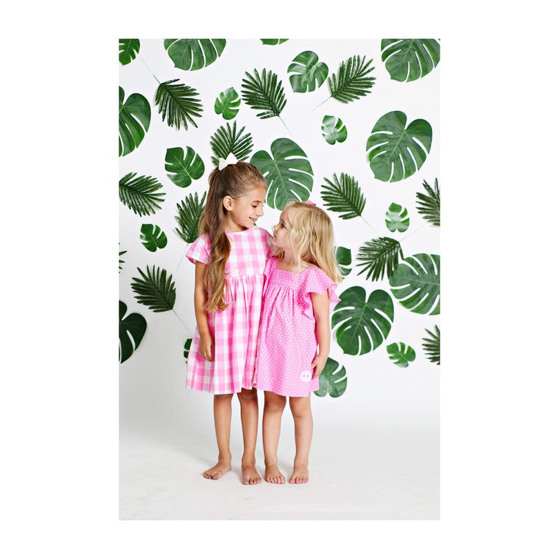 Sunday Dress, Bubblegum Gingham Sunday Dress, Bubblegum Gingham