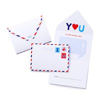 Mini Airmail All-In-One Valentine Card & Envelope