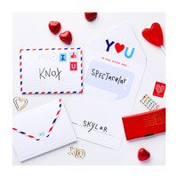Mini Airmail All-In-One Valentine Card & Envelope