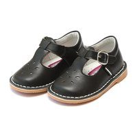 Joy Classic Leather Stitch Down T-Strap Mary Jane, Black