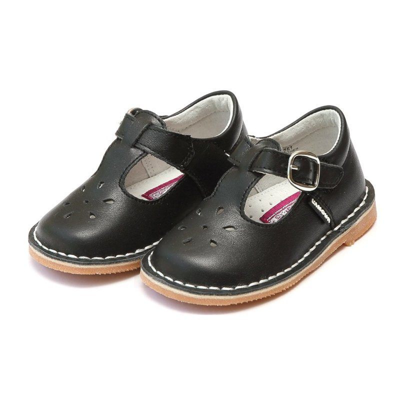 Joy Classic Leather Stitch Down T-Strap Mary Jane, Black Joy Classic Leather Stitch Down T-Strap Mary Jane, Black