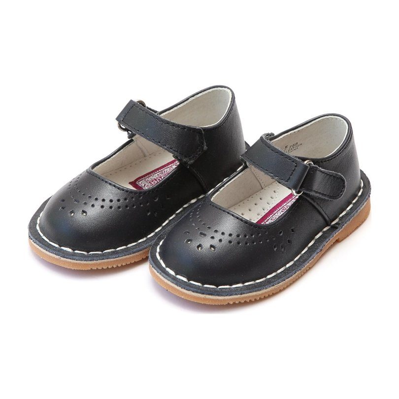 Allegra Stitch Down Leather Mary Jane, Navy - Shoes - Maisonette