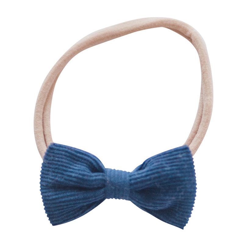 navy baby bow