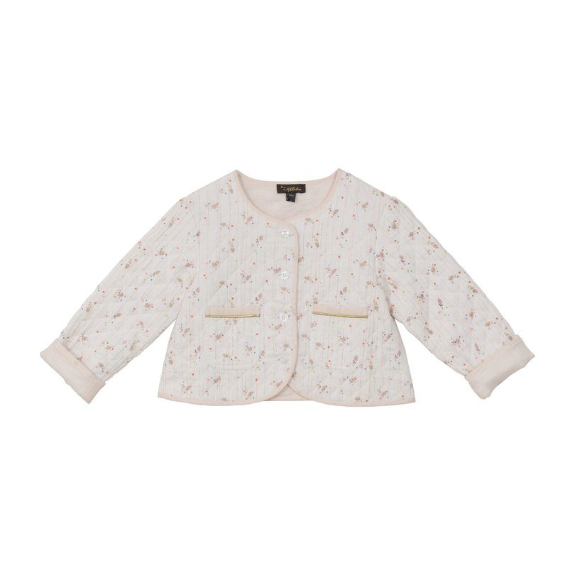 Annabelle Quilted Jacket, Exotic Floral Ditsy Cotton Annabelle Quilted Jacket, Exotic Floral Ditsy Cotton