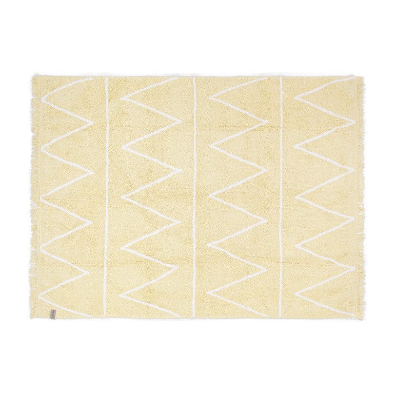 Hippy Washable Rug, Yellow Hippy Washable Rug, Yellow