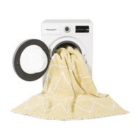 Hippy Washable Rug, Yellow