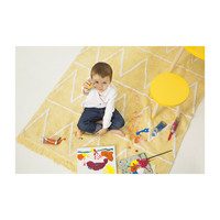 Hippy Washable Rug, Yellow