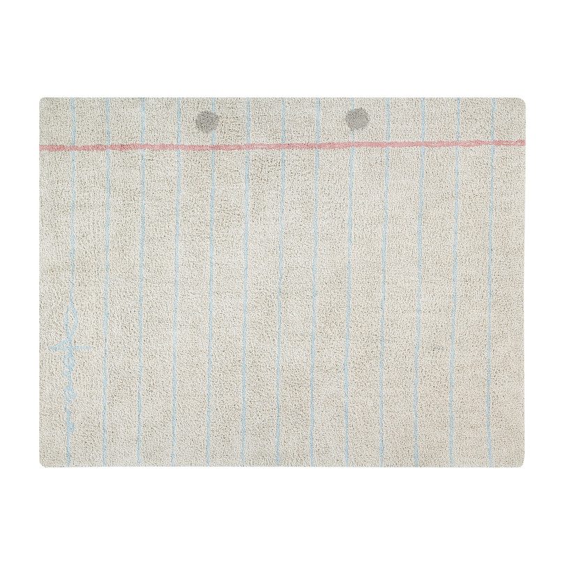 Notebook Washable Rug, Natural Notebook Washable Rug, Natural