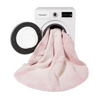 Tie-Dye Washable Rug, Pink