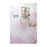 Tie-Dye Washable Rug, Pink