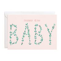 Set of 6 Thanks From Baby Notecards