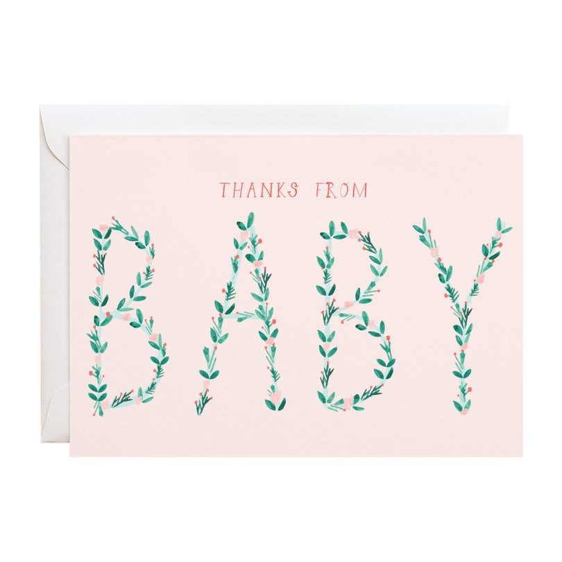 Set of 6 Thanks From Baby Notecards Set of 6 Thanks From Baby Notecards