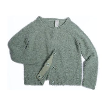 Cotton Classic Crew Neck Cardigan, Bean Cotton Classic Crew Neck Cardigan, Bean