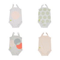 Baby Girl Sleeveless Onesie Set