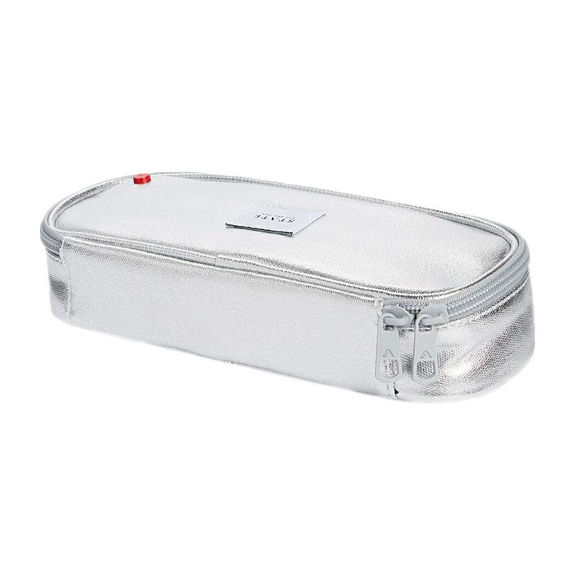 Court Pencil Case, Silver Court Pencil Case, Silver