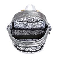 Metallic Kent Backpack, Silver Multi
