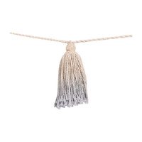 Tie-Dye Tassel Garland, Soft Blue