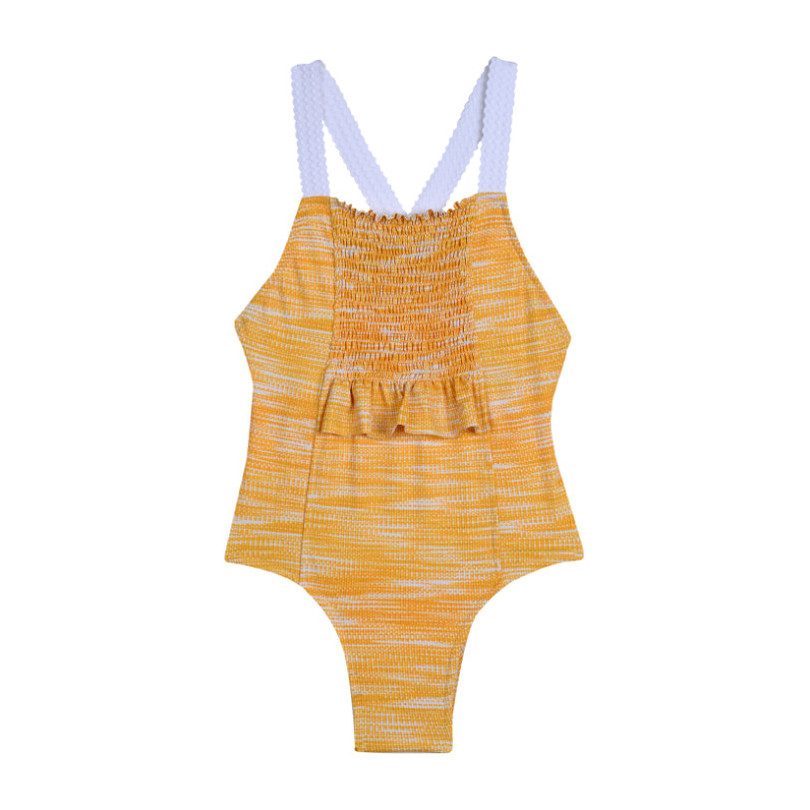 Smocked Swimsuit, Ikat Marigold Smocked Swimsuit, Ikat Marigold