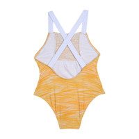 Smocked Swimsuit, Ikat Marigold