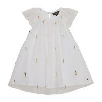 Harper Party Dress, White Embellish