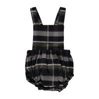 Harper Romper Pants, Black Check