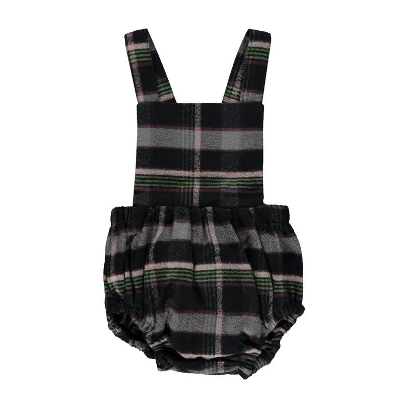 Harper Romper Pants, Black Check Harper Romper Pants, Black Check