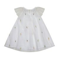 Harper Party Dress, White Embellish