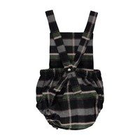 Harper Romper Pants, Black Check