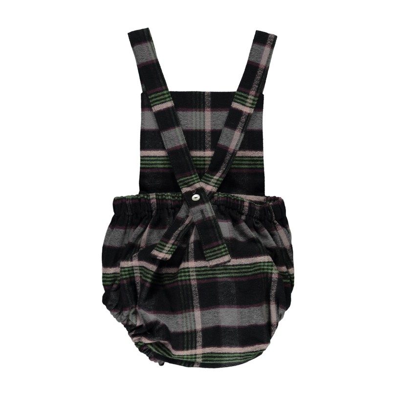 Harper Romper Pants, Black Check Harper Romper Pants, Black Check
