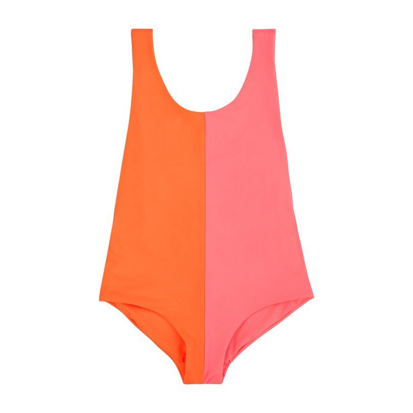 Isabelle One Piece, Orange Pink Isabelle One Piece, Orange Pink