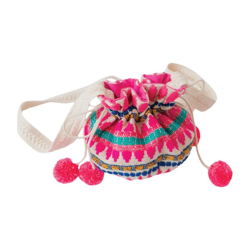 Jacquard Purse, Pink Dot Jacquard Purse, Pink Dot