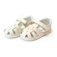 Baby Mack Leather Fisherman Sandal, Beige