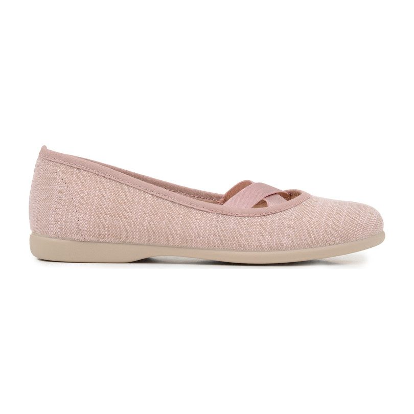 linen ballet flats