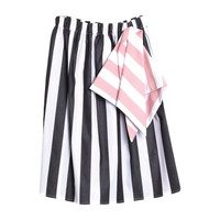 Lurdes Skirt, White Stripes