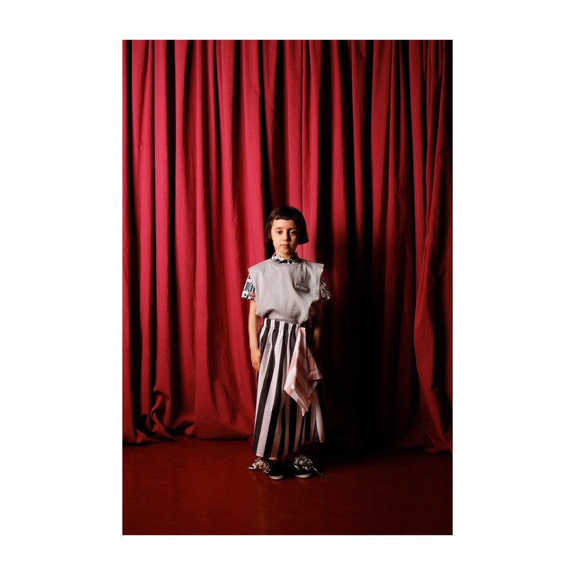 Lurdes Skirt, White Stripes Lurdes Skirt, White Stripes