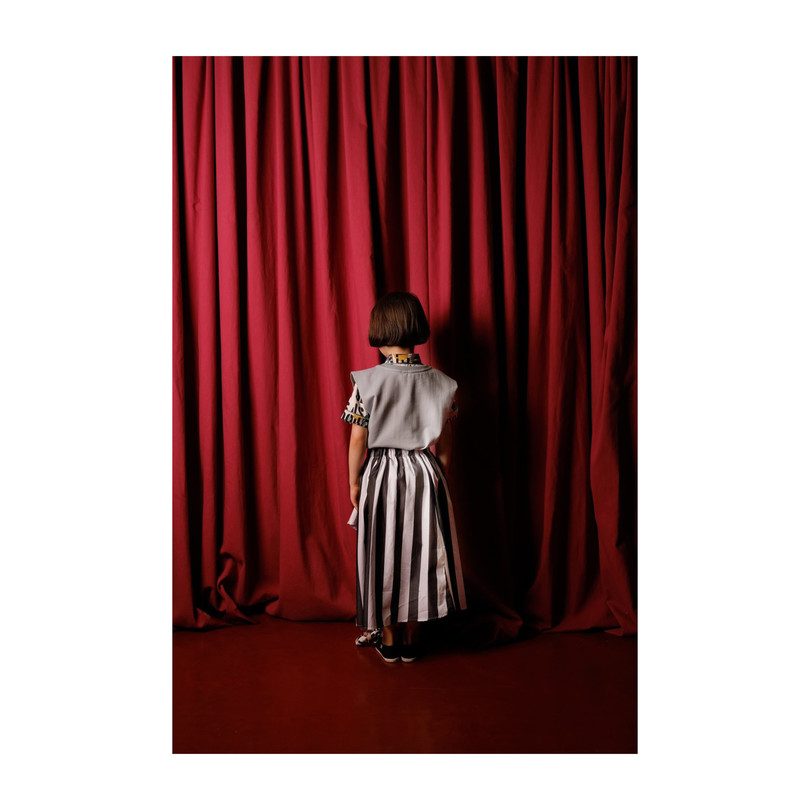 Lurdes Skirt, White Stripes Lurdes Skirt, White Stripes