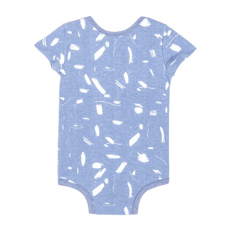 Short Sleeve Onesie, Blue Doodle Short Sleeve Onesie, Blue Doodle