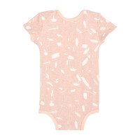 Short Sleeve Onesie, Pink Doodle