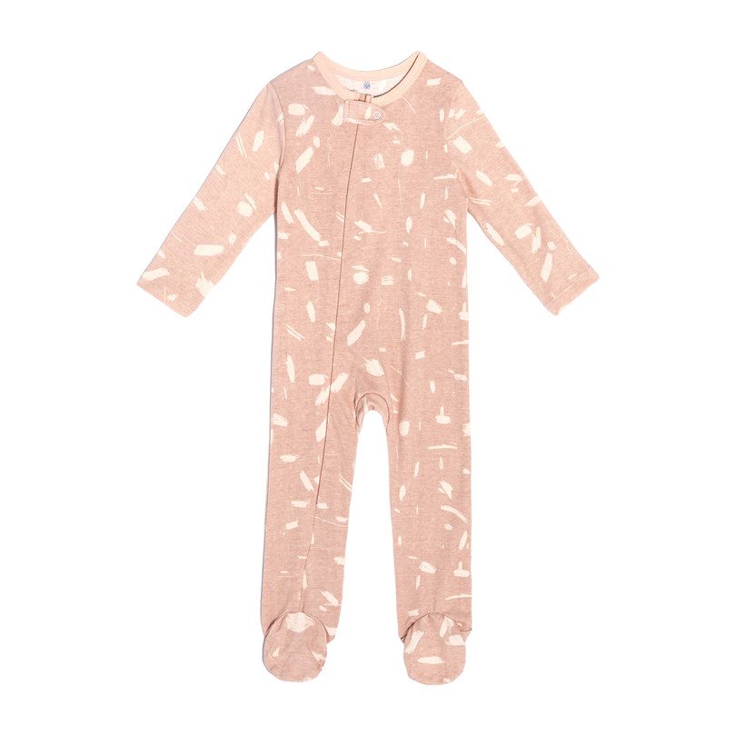 Footie Pajamas, Pink Doodle Footie Pajamas, Pink Doodle