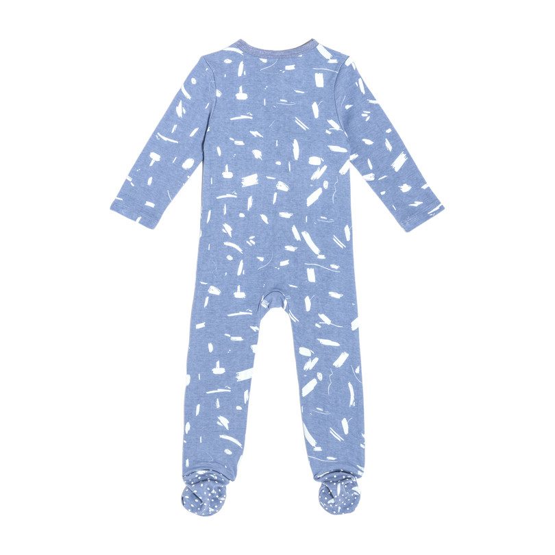 Footie Pajamas, Blue Doodle Footie Pajamas, Blue Doodle