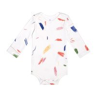 Long Sleeve Onesie, Multi Doodle