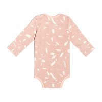 Long Sleeve Onesie, Pink Doodle
