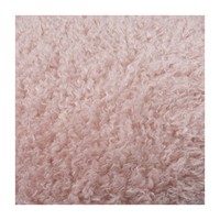 Poodle Faux Fur Storage Pouf, Pale Lilac