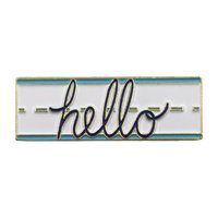 Hello Enamel Pin