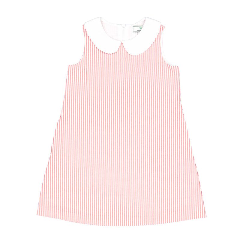 Maddie Seersucker Dress, Red/White Maddie Seersucker Dress, Red/White